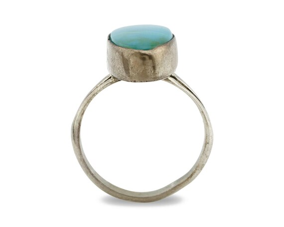 Navajo Ring .925 Silver Arizona Turquoise Native … - image 3