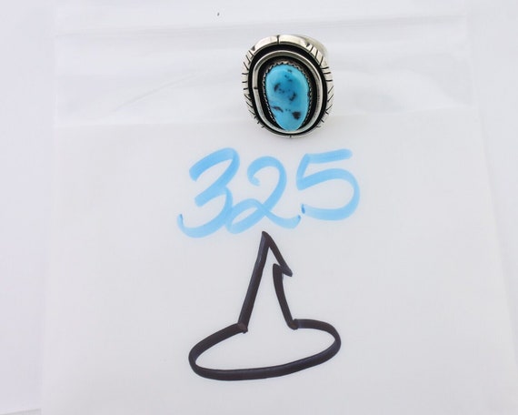 Navajo Ring 925 Silver Sleeping Beauty Turquoise … - image 9