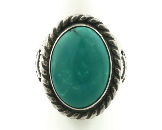 Navajo Ring .925 Silver Blue Green Southwest Turq… - image 4
