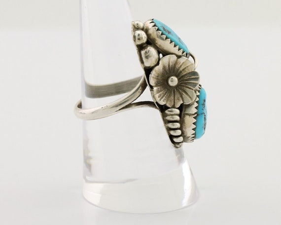 Navajo Ring 925 Silver Sleeping Beauty Turquoise … - image 6