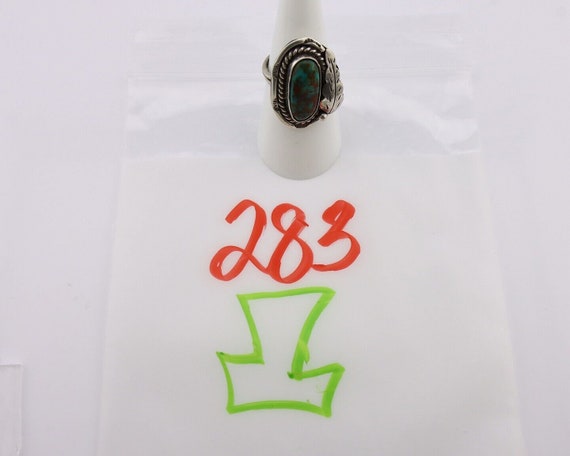 Navajo Handmade Ring 925 Silver Turquoise Native … - image 8