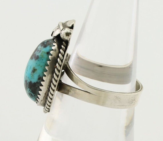 Navajo Ring 925 Silver Natural Blue Turquoise Nat… - image 5