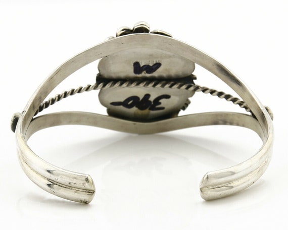 Navajo Bracelet .925 Silver Lapis Lazuli Cuff Sig… - image 6