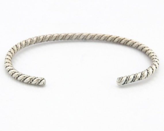 Navajo Bracelet .925 SOLID Silver Handmade Artist… - image 6