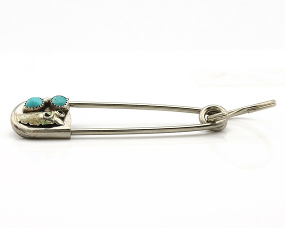 Navajo Handmade Key Chain .925 Silver Blue Turquo… - image 5