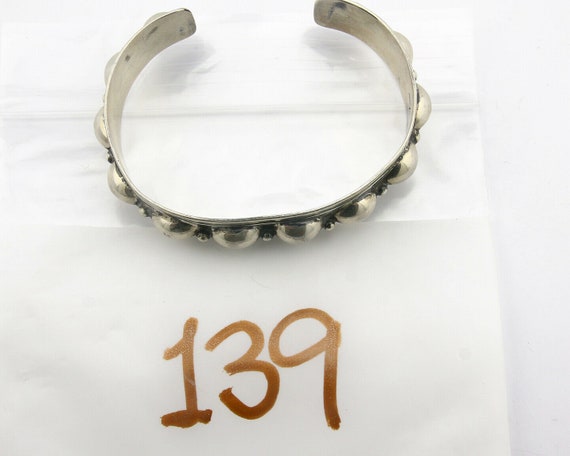 Navajo Bracelet .925 SOLID Silver Handmade Artist… - image 9