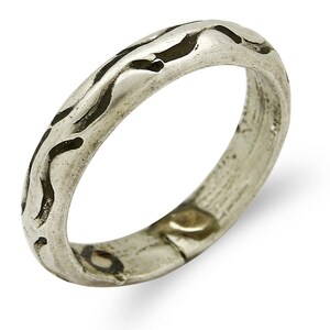 Women&#39;s Navajo Ring .925 SOLID Silver Hand Stamped Circa 1980&#39;s
