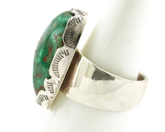 Navajo Ring 925 Silver Royston Turquoise Signed L… - image 5