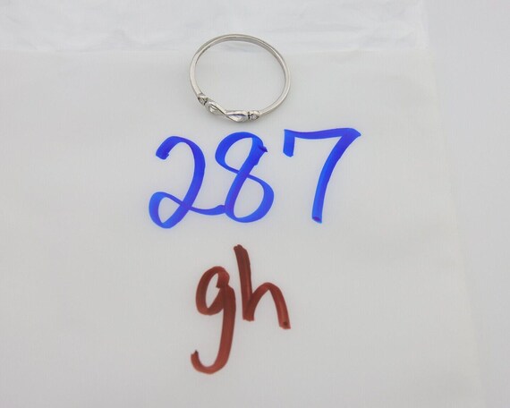 Infinity Heart Promise Ring 925 Solid Silver Size… - image 10