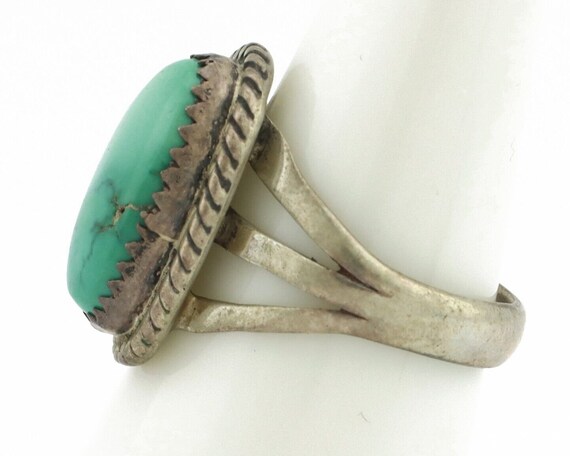 Navajo Ring .925 Silver Royston Turquoise Native … - image 5