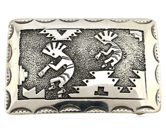 Vintage Navajo Sterling Silver and Turquoise Roadrunner Belt  display picture 1