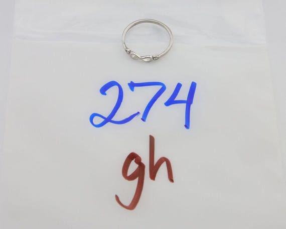 Infinity Heart Promise Ring 925 Solid Silver Size… - image 10