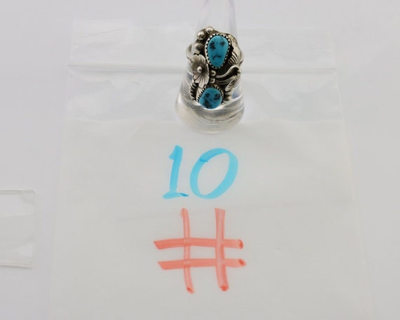 Navajo Ring 925 Silver Sleeping Beauty Turquoise … - image 10
