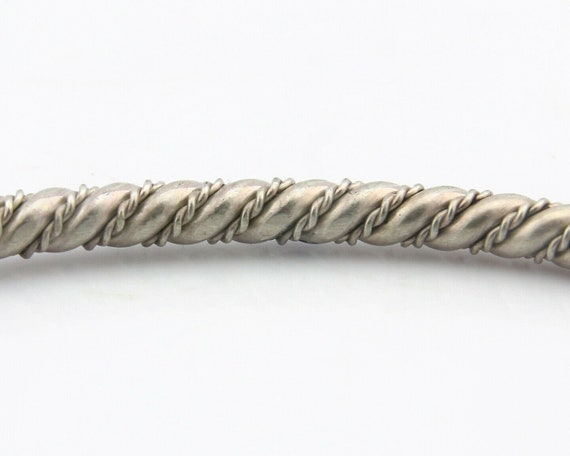 Navajo Bracelet .925 SOLID Silver Handmade Artist… - image 7
