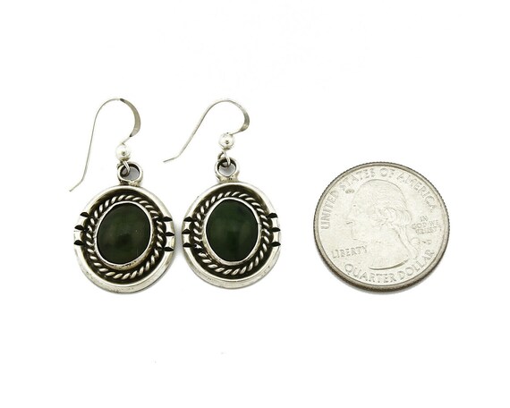Women's Navajo Handmade Earrings .925 Silver & Ag… - image 6