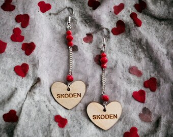 Skoden- Native Conversation hearts with silver chain