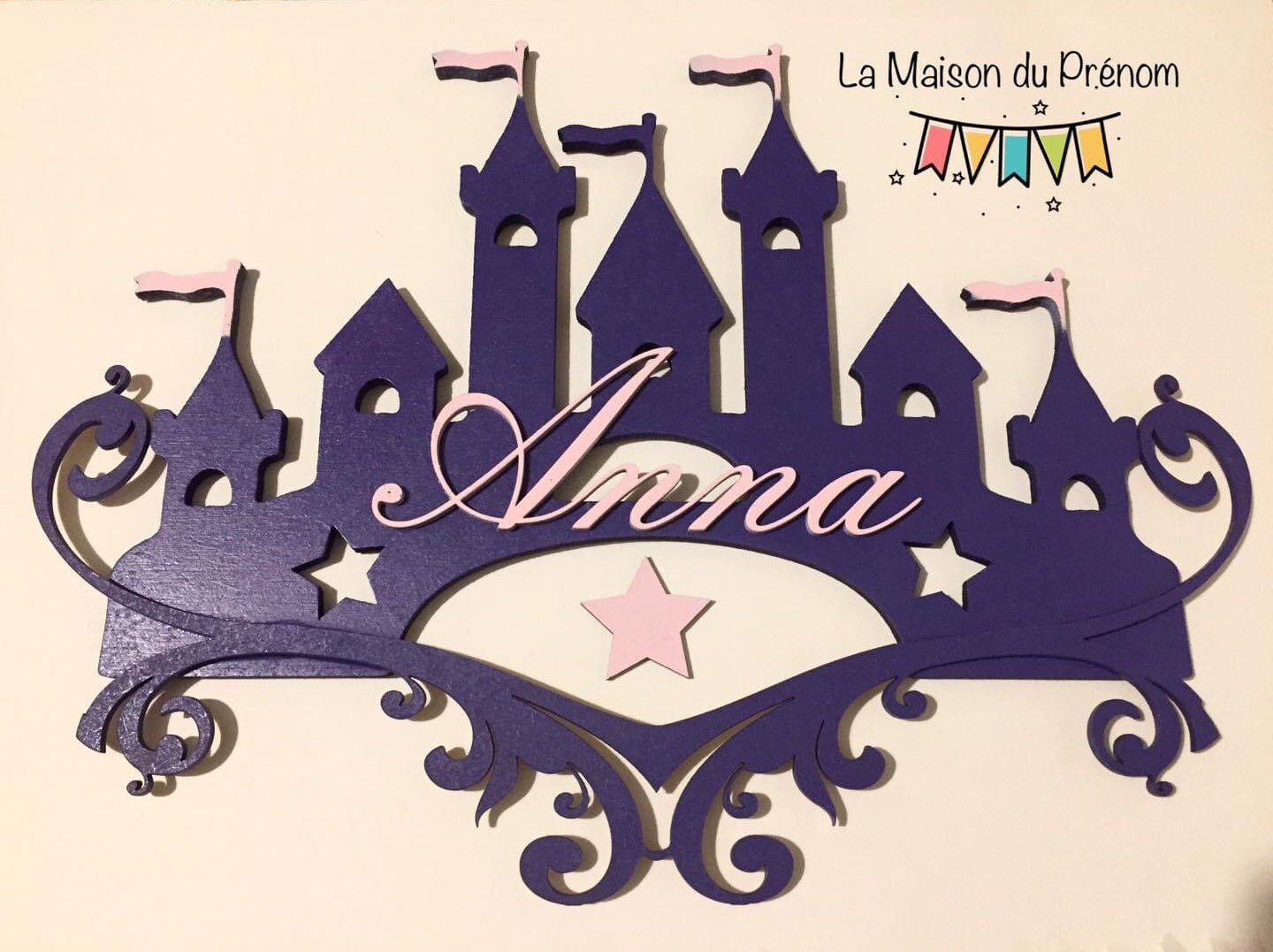 Plaque de Porte Motif Chateau