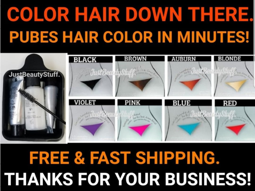 Dye Pubes Hair in Minutescolor Hair Down Thereplants Based Formula
