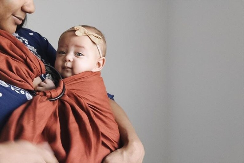 linen ring sling baby carrier