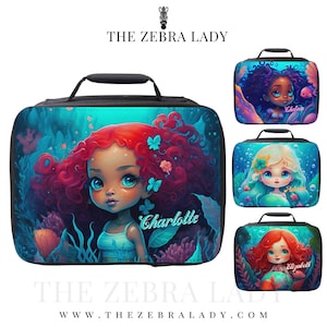 Kids Lunch Box for Girls and Boys Toddler Insulated Lunch Bag (Mermaid  Tail1)