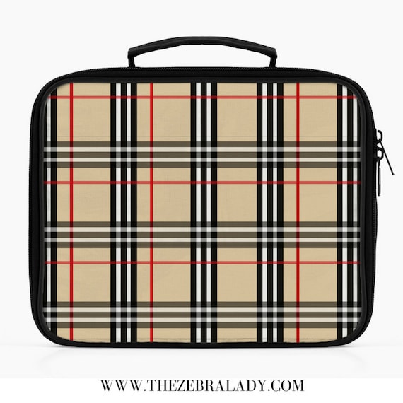 plaid lunch box