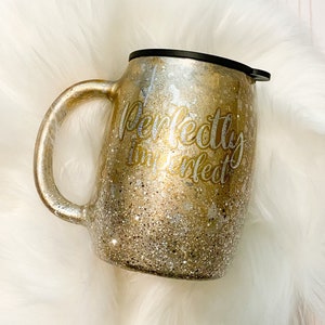 Perfectly Imperfect Mercury Glass Effect Glitter Epoxy Tumbler