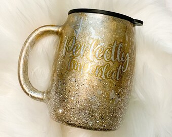 Perfectly Imperfect Mercury Glass Effect Glitter Epoxy Tumbler