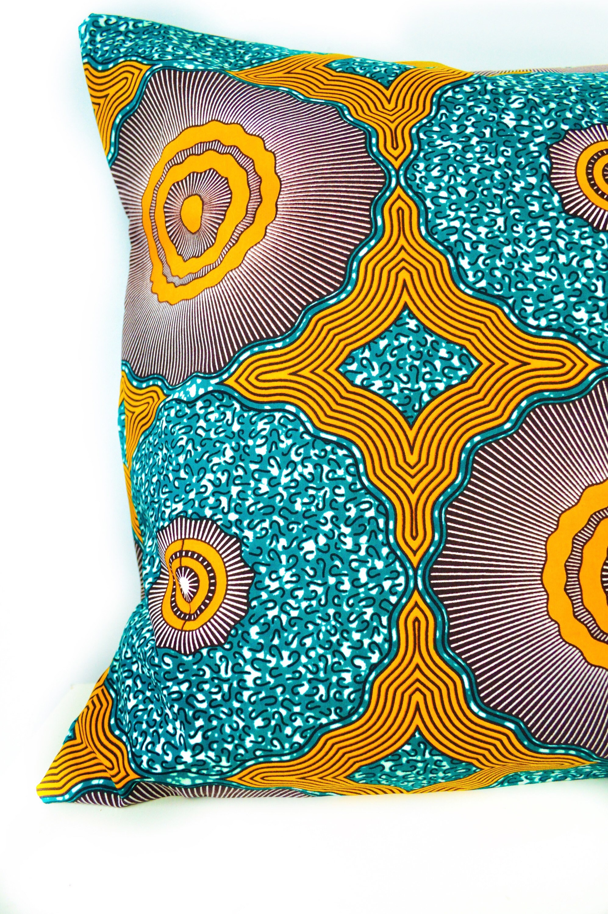 EDO African Wax Print Cushion Cover African Print Ankara Etsy