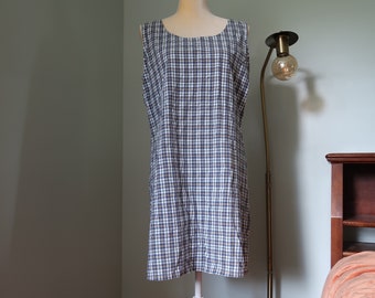 Nineties Plaid Sleeveless Dress