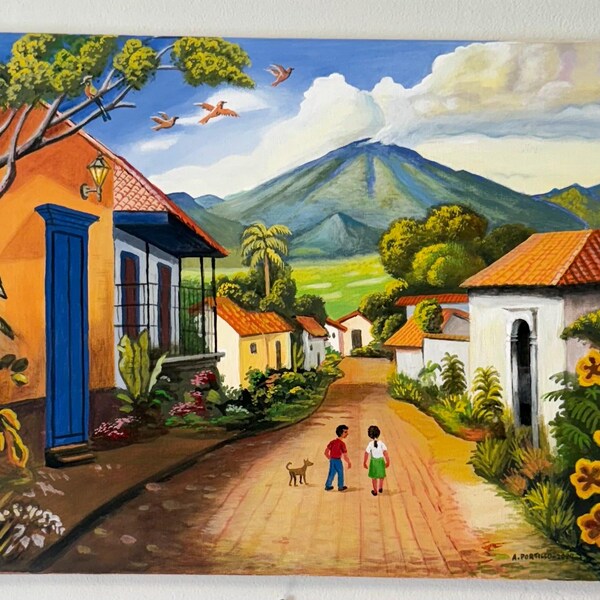 El Salvador Arte Pintura a mano, El Salvador Centroamérica