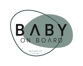 Baby on Board car decal - Forest