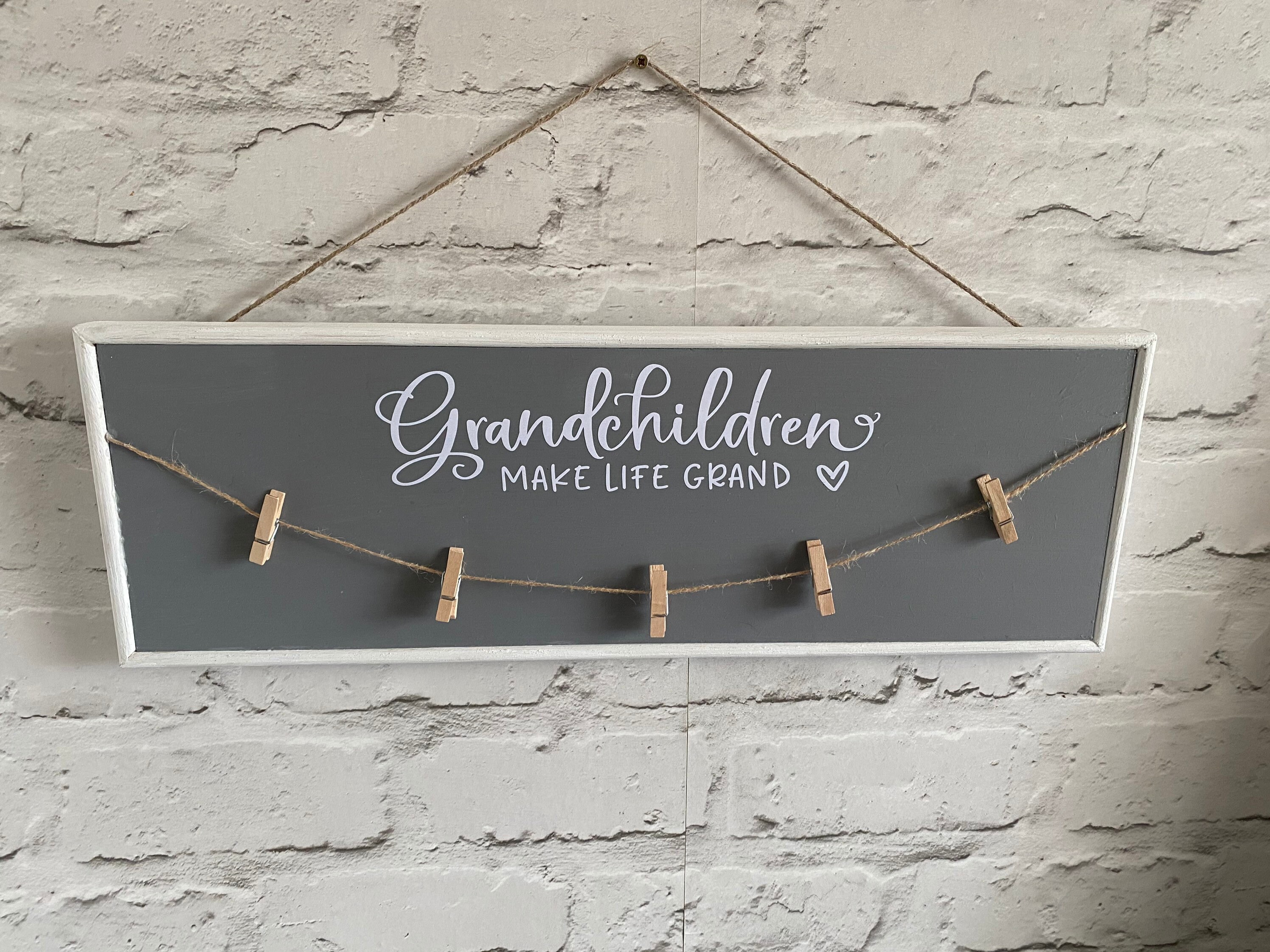 Hand made peg board signs with mini pegs Etsy