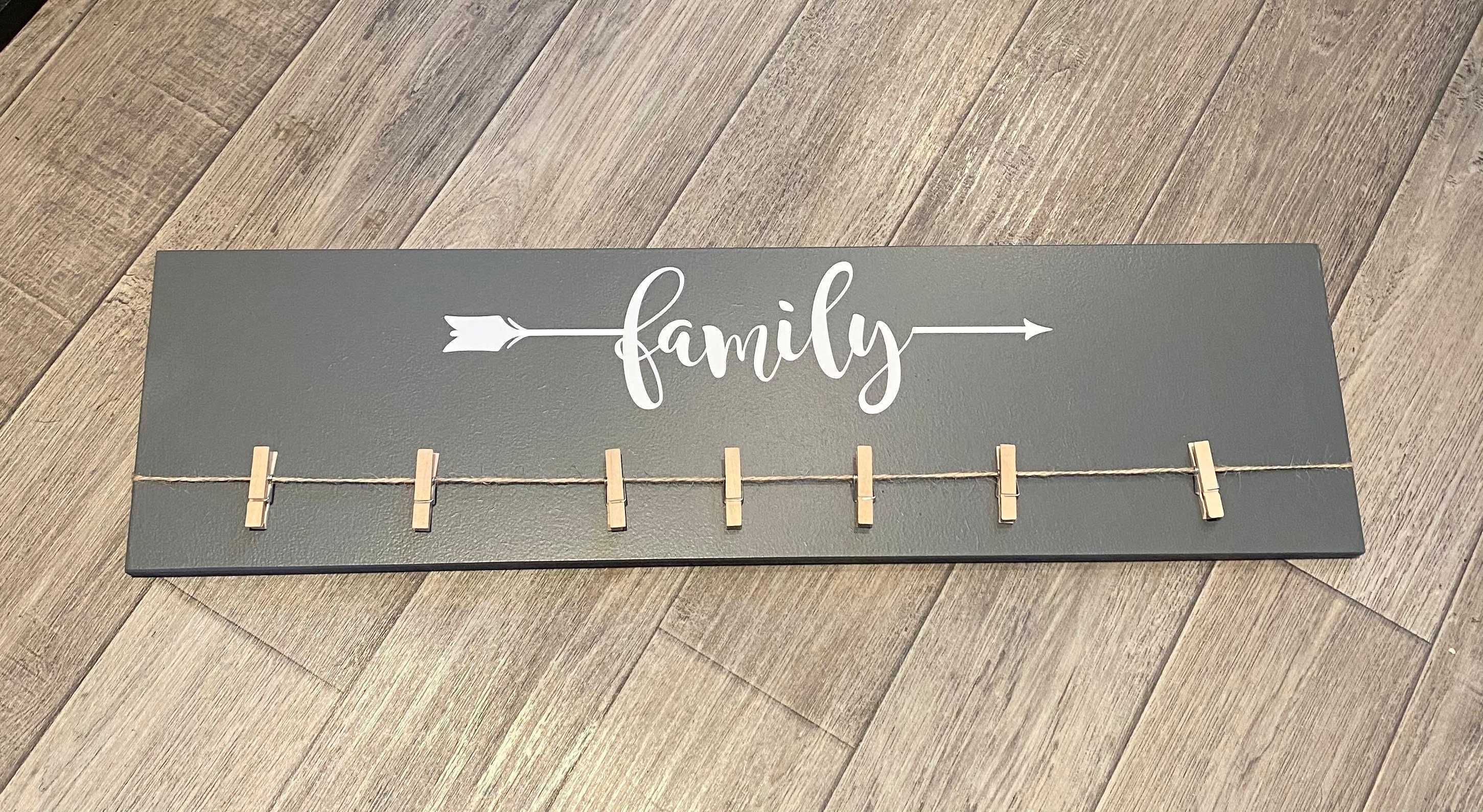 Family Hand Made Peg Board Signs With Mini Pegs Etsy UK