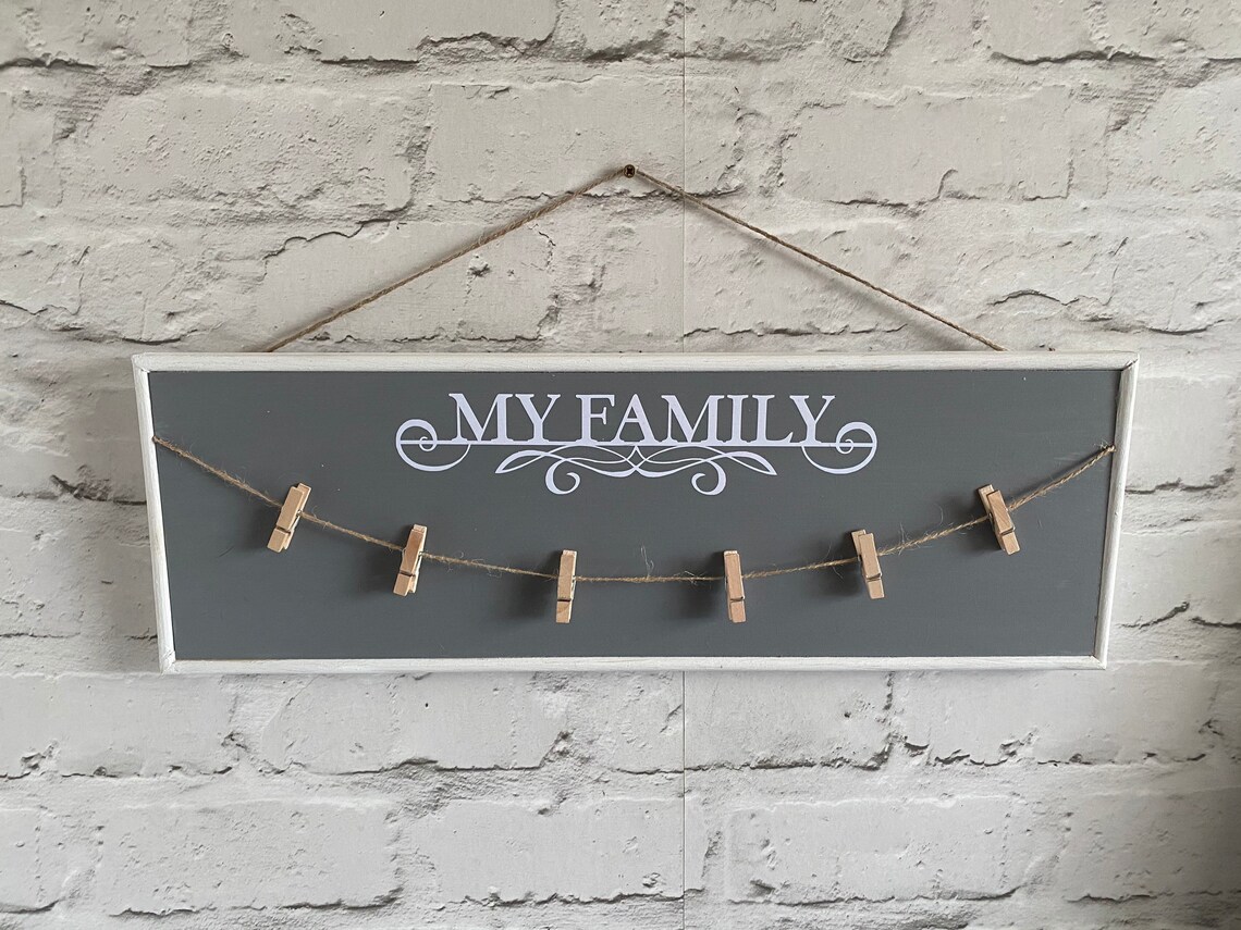 Hand made peg board signs with mini pegs Etsy