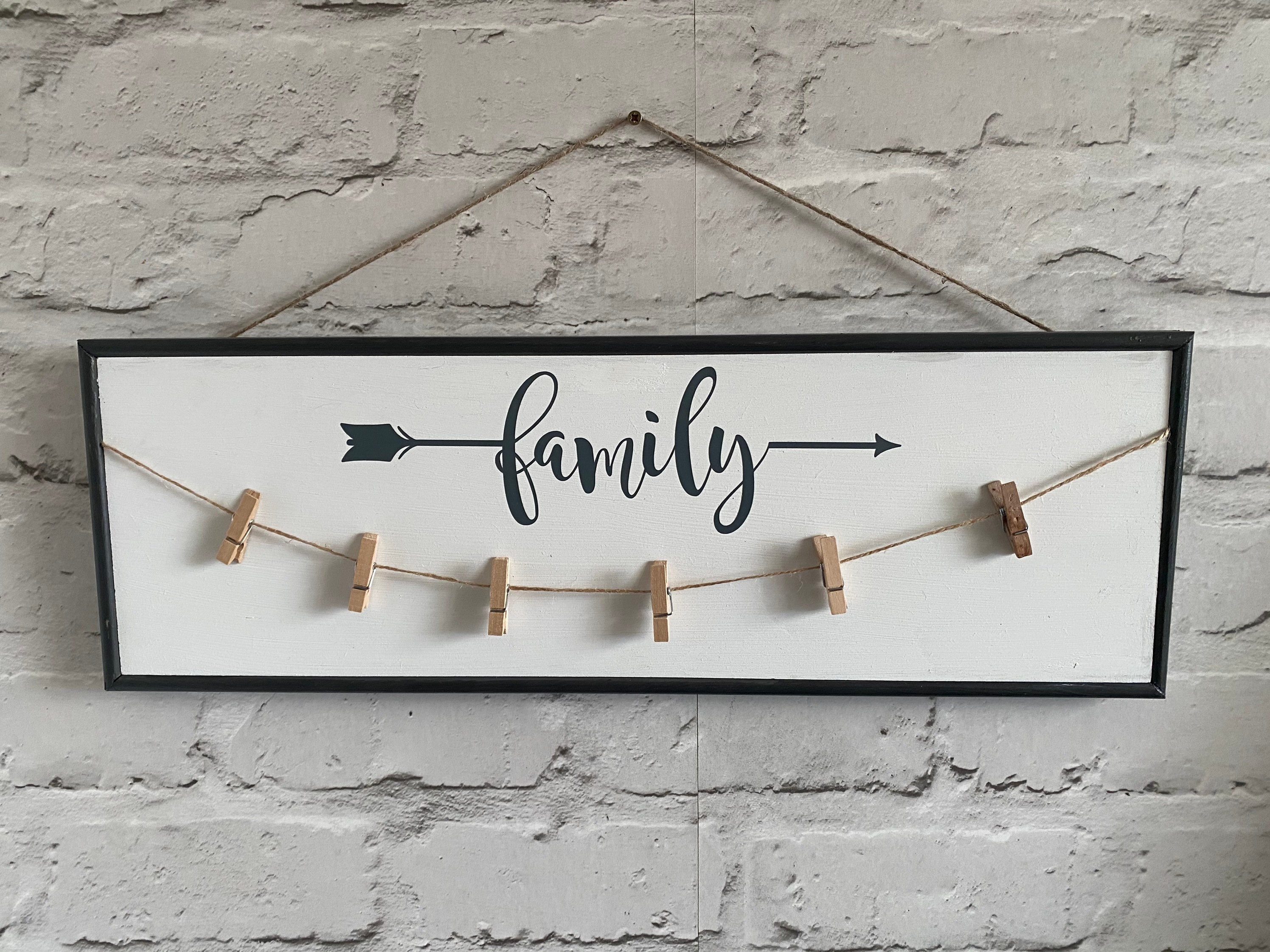 Hand made peg board signs with mini pegs Etsy