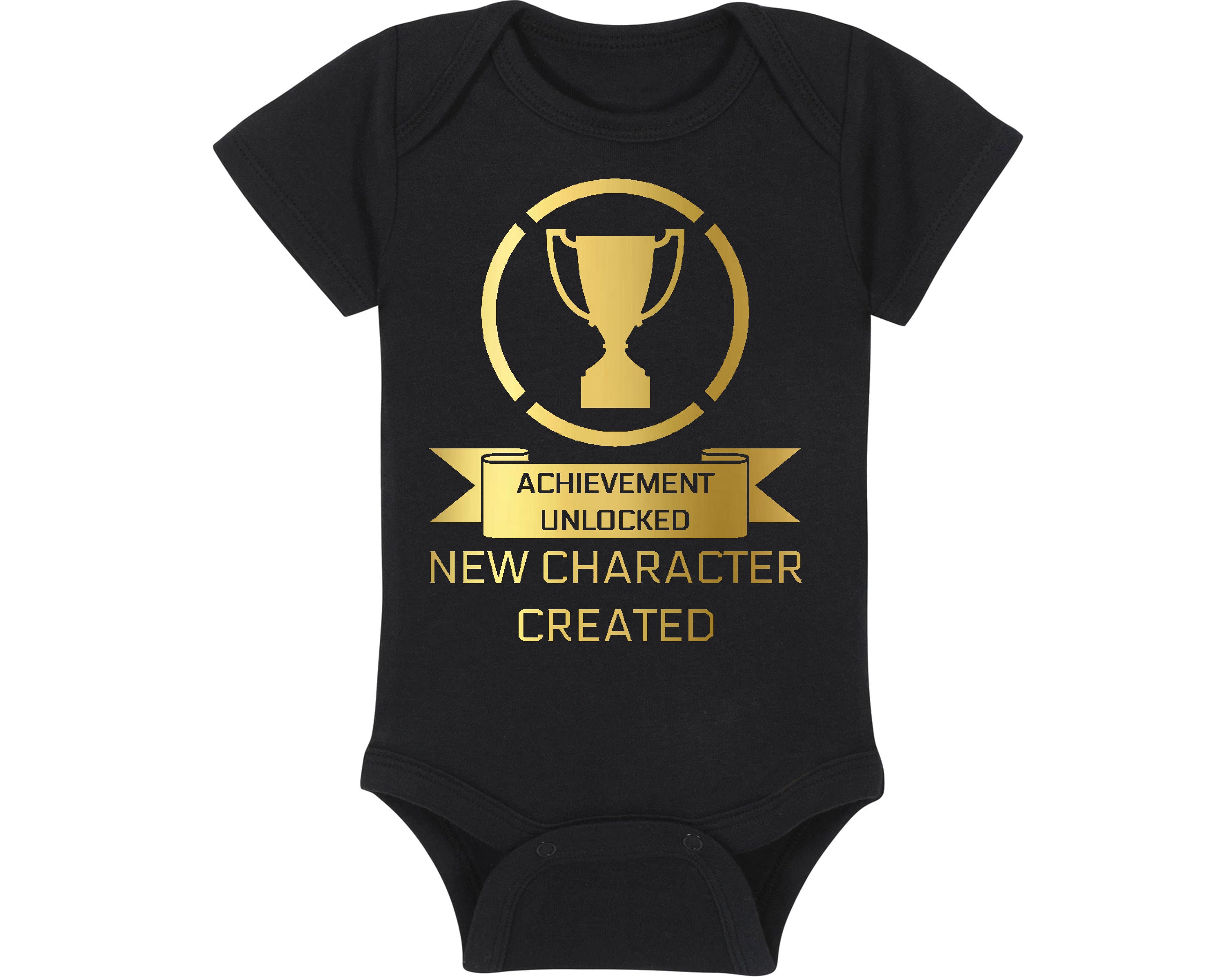 Achievement Unlocked Onesie Fortnite Gaming Baby Onesie Achievement Unlocked New Character Etsy