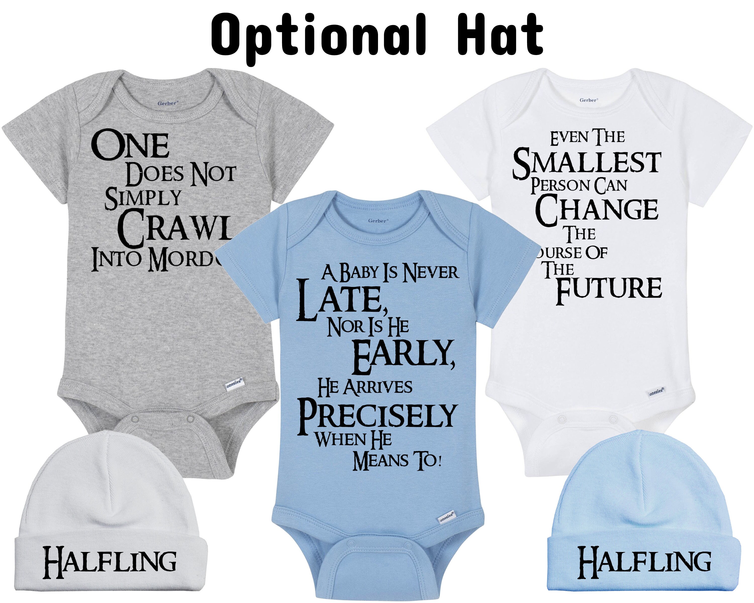 Set Of Three Lord Of The Rings Baby Onesies® Bodysuit Etsy