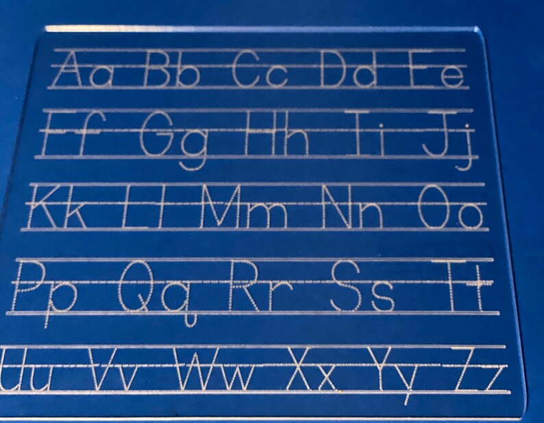 Dry Erase Name Tracing Board Etsy