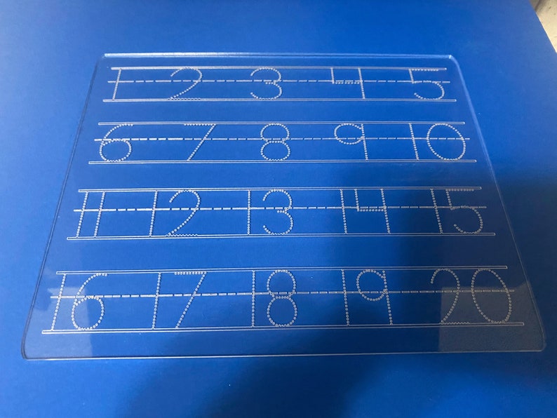 Dry Erase Name Tracing Board Etsy