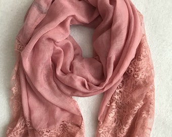 Lace Edged Scarf