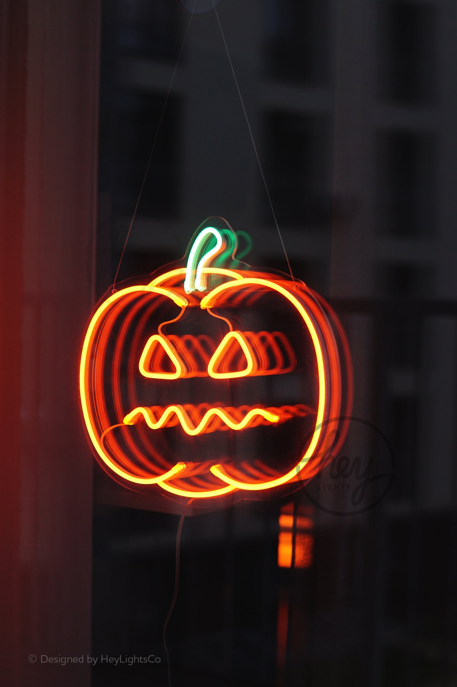 Pumpkin Neon Spooky Halloween Led Neon Lamp. Halloween Etsy