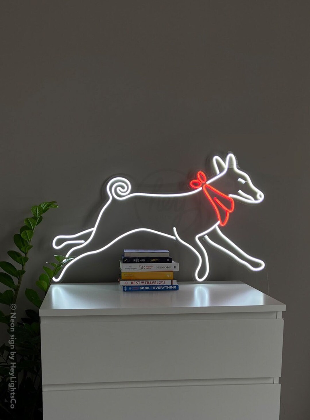 Basenji Dog LED Neon Sign - Etsy