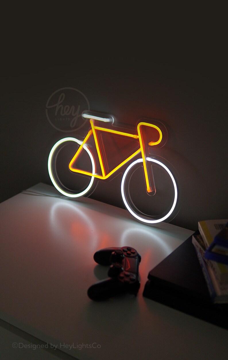 Bicycle LED Neon Sign Choose Your Color Custom Bike Sign Etsy Canada