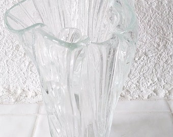 MUURLA FINLAND vintage handblown glass vase