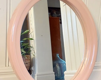 BIG ARABIA MIRROR Porcelain, Retro/Vintage, pink colour. Very rare!