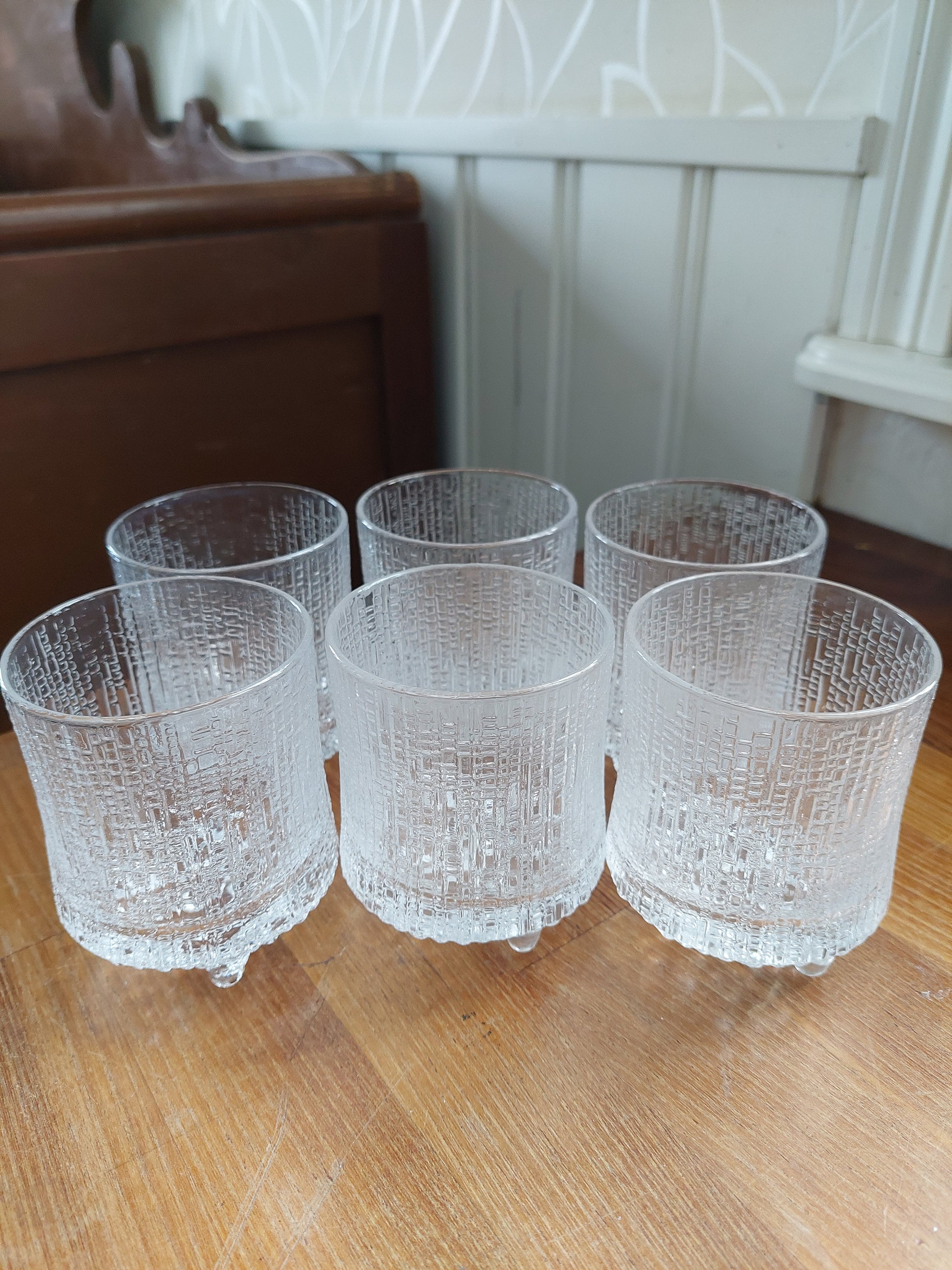 6 Iittala Ultima Thule Finnish Glass by Tapio Wirkkala