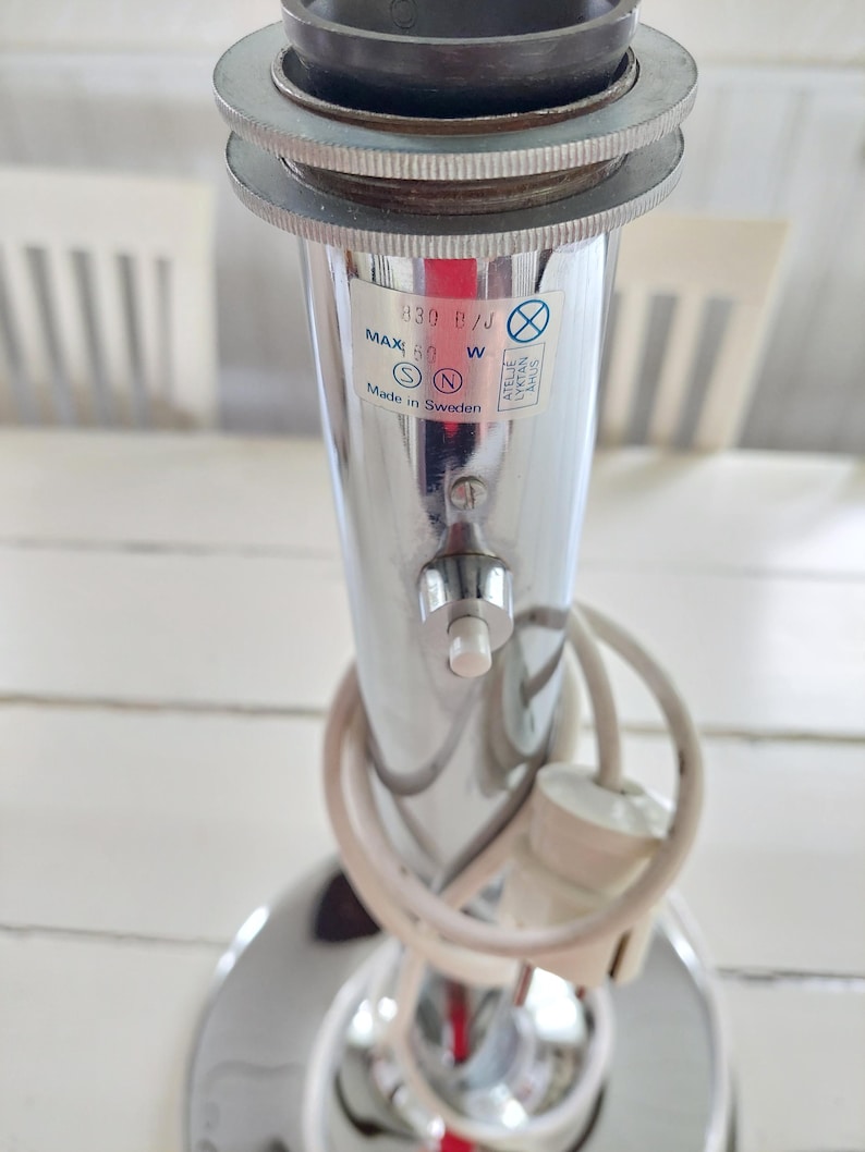 BIG Scandinavian Table Lamp by Anna Ehrner for Markslöjd. Swedish Scandinavian design 1970's. image 10