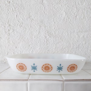 JAJ PYREX MORNINGSTAR 535 Pattern England Vintage Owenware Pyrex dish around 1970&#39;s