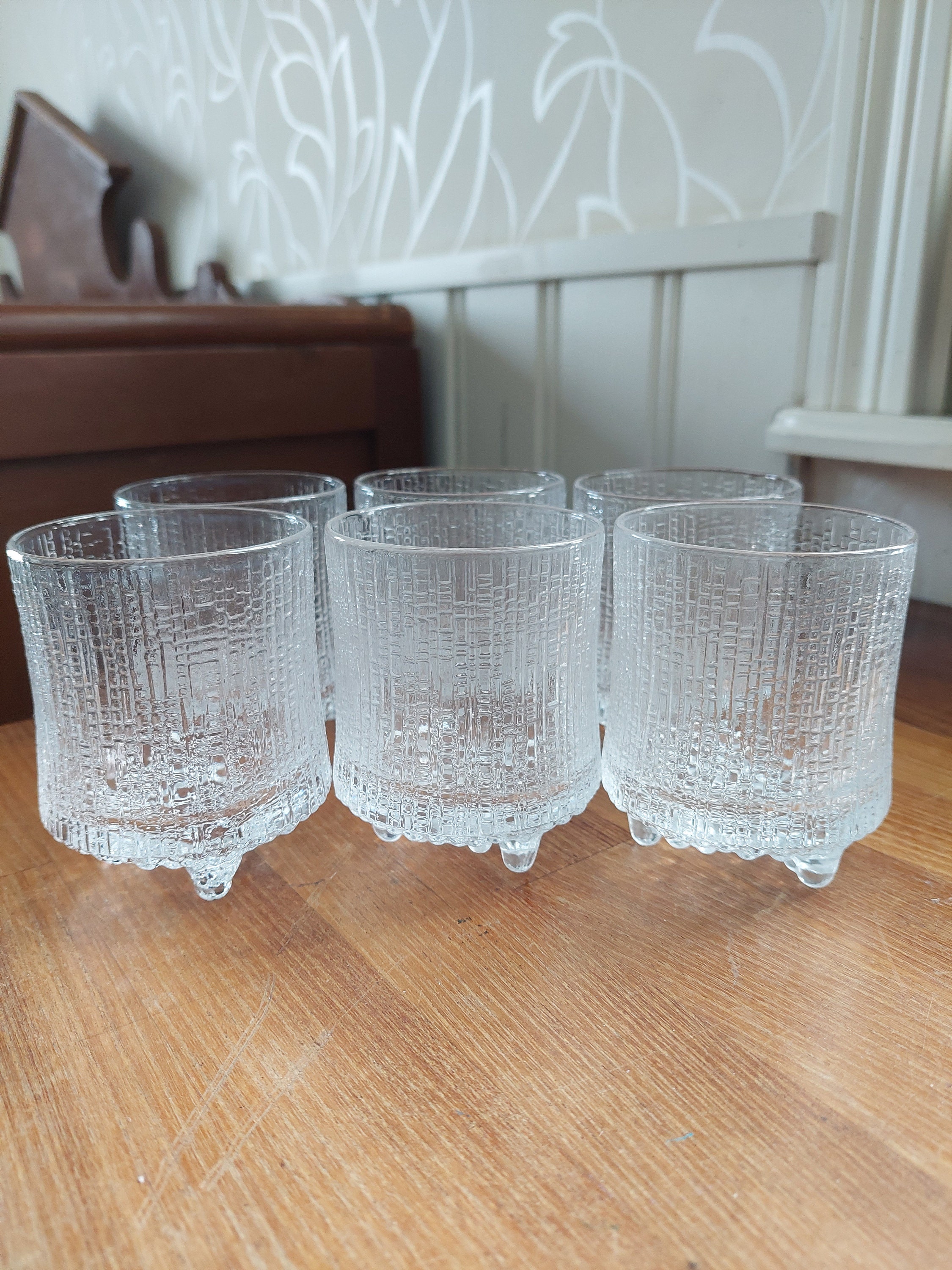 6 Iittala Ultima Thule Finnish Glass by Tapio Wirkkala
