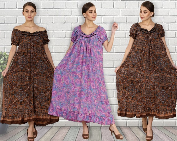 3 Pcs Womens Long Maxi Dress Evening Party Summer Beach Sundress